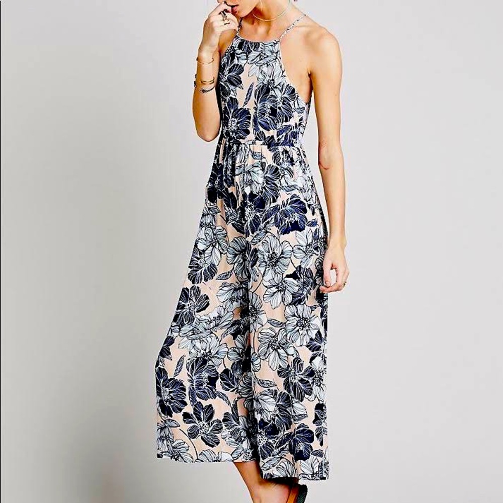 BARDOT Santa Cruz Jumpsuit in Pink Flora